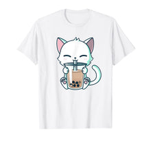 Ladda upp bild till gallerivisning, Boba Cat Drinking Boba Kitten Kawaii Japanese Kitty TShirt T-Shirt851931
