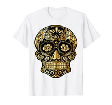 Ladda upp bild till gallerivisning, Funny Day Of The Dead Sugar Skull Flowers Dia De Los Muertos T-Shirt 735727
