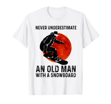 Ladda upp bild till gallerivisning, Never Underestimate An Old Man With A Snowboard T-Shirt-1444205
