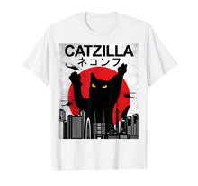 Ladda upp bild till gallerivisning, Funny shirts V-neck Tank top Hoodie sweatshirt usa uk au ca gifts for Vintage Catzilla - Japanese Cat Style - Retro Sunset Kitten T-Shirt 1024285
