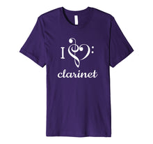 Ladda upp bild till gallerivisning, Funny shirts V-neck Tank top Hoodie sweatshirt usa uk au ca gifts for I Heart Clarinet T Shirt Love Music Treble Bass Instrument 2229359
