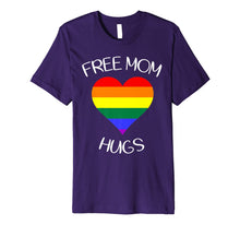 Ladda upp bild till gallerivisning, free mom hugs tshirt rainbow heart LGBT pride month Premium T-Shirt 1307824
