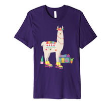Ladda upp bild till gallerivisning, Funny shirts V-neck Tank top Hoodie sweatshirt usa uk au ca gifts for Retro llama Roller Skate Derby 70s 80s Gift girl Premium T-Shirt 1363798
