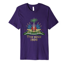 Ladda upp bild till gallerivisning, Haiti Shirt 1804 Haitian Emblem Coat Of Arm Flag Day Tshirt
