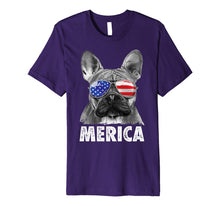 Ladda upp bild till gallerivisning, French Bulldog 4th of July T shirt Merica Men Women USA Flag Premium T-Shirt 959626
