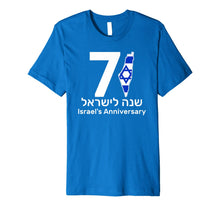 Ladda upp bild till gallerivisning, Israel Independence Day 71 Jewish Israeli Flag Gift T-shirt Premium T-Shirt 1987744
