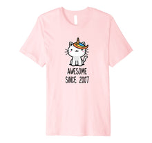 Ladda upp bild till gallerivisning, Funny shirts V-neck Tank top Hoodie sweatshirt usa uk au ca gifts for Cute Caticorn Awesome Since 2007 11th Birthday T-Shirt Gift 2013271
