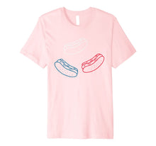 Ladda upp bild till gallerivisning, Red White Blue Hot Dogs Food USA American 4th of July Gift Premium T-Shirt 1488009
