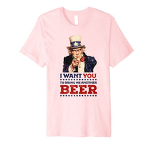 Ladda upp bild till gallerivisning, Uncle Sam I want you to bring me another beer 4th of July Premium T-Shirt 543840
