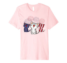 Ladda upp bild till gallerivisning, Smile Cat Gift Shirt American Flag With Firework 4th of July Premium T-Shirt 978514
