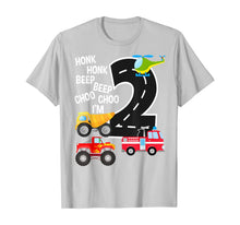 Ladda upp bild till gallerivisning, Funny shirts V-neck Tank top Hoodie sweatshirt usa uk au ca gifts for Kids Trucks 2nd Birthday Party Toddler I'm 2 Year Old Bday  T-Shirt 256109
