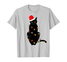 Ladda upp bild till gallerivisning, Funny shirts V-neck Tank top Hoodie sweatshirt usa uk au ca gifts for Black Cat Christmas Light Funny Cat Lover Catfather Mom Dad T-Shirt 429606
