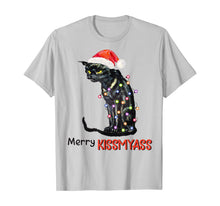 Ladda upp bild till gallerivisning, Merry Kissmyass Funny \Black Cat Christmas Tree Gifts T-Shirt
