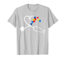 Ladda upp bild till gallerivisning, Funny shirts V-neck Tank top Hoodie sweatshirt usa uk au ca gifts for Funny Nurse Autism Puzzle Stethoscope Heart Tshirt 1500216
