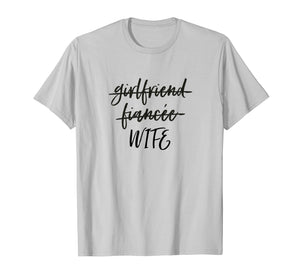 Funny shirts V-neck Tank top Hoodie sweatshirt usa uk au ca gifts for Girlfriend Fiancee Wife Shirt, Newly Married Wifey Gifts 1755006
