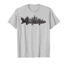 Ladda upp bild till gallerivisning, Musky Pine Forest Treeline - Outdoor Fishing Angler T-Shirt
