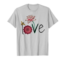 Ladda upp bild till gallerivisning, Namaste Love bee lotus yoga woman shirt, flower mom t-shirt 159224
