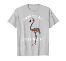Ladda upp bild till gallerivisning, Funny shirts V-neck Tank top Hoodie sweatshirt usa uk au ca gifts for Embrace Differences Puzzle Flamingo Autism Awareness Tshirt 1265712
