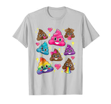 Ladda upp bild till gallerivisning, Funny shirts V-neck Tank top Hoodie sweatshirt usa uk au ca gifts for Cute Girl Rainbow Emoji Poop T-Shirt - BFF Gift or PJ Tee 330512
