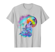 Ladda upp bild till gallerivisning, Funny shirts V-neck Tank top Hoodie sweatshirt usa uk au ca gifts for Colorful rainbow psychedelic howling at moon wolf 943425
