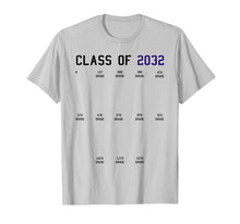 Ladda upp bild till gallerivisning, Class  of 2032 Graduation T-shirt with Space for Handprints T-Shirt 47168
