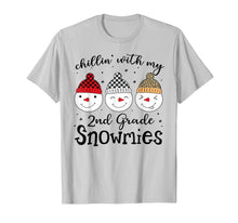 Ladda upp bild till gallerivisning, Chillin&#39; With My 2nd Grade Snowmies Christmas Teacher Gifts T-Shirt-1679960
