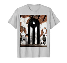 Ladda upp bild till gallerivisning, Puerto Rico B&amp;W flag PR Bandera negra T-shirts 212035
