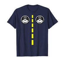 Ladda upp bild till gallerivisning, Road Marking With Headlights Funny Halloween Costume T-Shirt 357529
