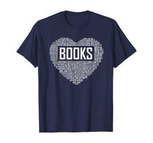 Ladda upp bild till gallerivisning, Book Lover Heart Gift Bookworm Gifts Love Reading T-Shirt-436820
