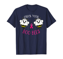 Ladda upp bild till gallerivisning, Breast Cancer Awareness Funny Check your Boo bees women  T-Shirt 111403
