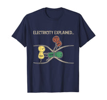 Ladda upp bild till gallerivisning, Electricity Explained Funny Ohm Volt Ampe Physics TShirt99609
