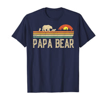 Ladda upp bild till gallerivisning, Mens Papa Bear Vintage Art Daddy Wildling Father's Day Dad TShirt423569
