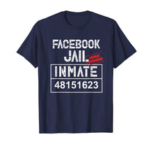 Ladda upp bild till gallerivisning, Funny Facebook Jail Inmate Repeat Offender Gag Gift  T-Shirt 261483
