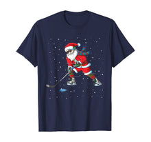 Ladda upp bild till gallerivisning, Funny shirts V-neck Tank top Hoodie sweatshirt usa uk au ca gifts for Funny Santa Claus Christmas Ice Hockey Gifts Kids Boys T-Shirt 93711
