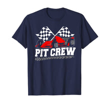Ladda upp bild till gallerivisning, Pit Crew Car Racing Checkered Flag Racing Party T-Shirt 117589
