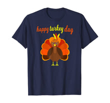 Ladda upp bild till gallerivisning, Thanksgiving Turkey Happy Thanksgiving Funny Holiday Print T-Shirt 237153

