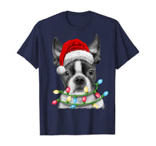 Ladda upp bild till gallerivisning, Funny shirts V-neck Tank top Hoodie sweatshirt usa uk au ca gifts for Boston Terrier Santa Christmas Tree Lights Xmas Gifts Boys T-Shirt 540146
