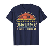 Ladda upp bild till gallerivisning, Born October 1969 Limited Edition Bday Gifts 50th Birthday T-Shirt 103186

