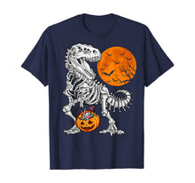 Ladda upp bild till gallerivisning, Halloween shirts for Boys Kids Dinosaur Skeleton T rex Scary 76749
