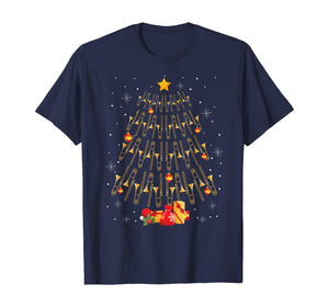 Funny shirts V-neck Tank top Hoodie sweatshirt usa uk au ca gifts for Funny Christmas Trombone Player Gifts Xmas Tree T-Shirt 160164
