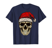 Ladda upp bild till gallerivisning, Funny shirts V-neck Tank top Hoodie sweatshirt usa uk au ca gifts for Santa Hat Sugar Skull Day Of The Dead Funny Christmas Skull T-Shirt 669252
