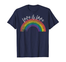 Ladda upp bild till gallerivisning, Love Is Love Shirt - Gay Pride Shirt Vintage Rainbow LGBT 158080
