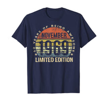 Ladda upp bild till gallerivisning, Born November 1969 Limited Edition Bday Gifts 50th Birthday T-Shirt 425134
