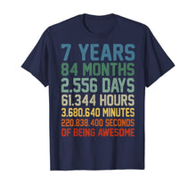 Ladda upp bild till gallerivisning, Vintage 7th Birthday 7 Years Old Wedding Anniversary Gift T-Shirt
