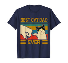 Ladda upp bild till gallerivisning, Vintage Best Cat Dad Ever Bump Fit T-Shirt-147802

