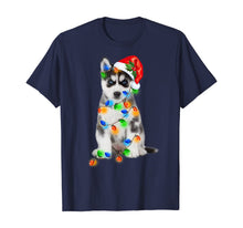 Ladda upp bild till gallerivisning, Funny shirts V-neck Tank top Hoodie sweatshirt usa uk au ca gifts for Black Husky Christmas Light Funny Dog Xmas Tree T-Shirt 776541
