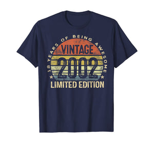 18 Year Old Gifts Vintage 2002 Limited Edition 18th Birthday T-Shirt-65842