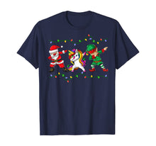 Ladda upp bild till gallerivisning, Funny shirts V-neck Tank top Hoodie sweatshirt usa uk au ca gifts for Dabbing Santa Elf Unicorn Christmas Kids Boys Men Xmas Gifts T-Shirt 526234

