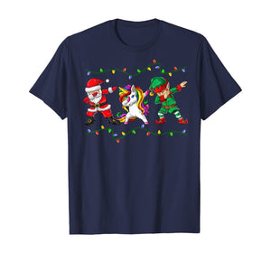 Funny shirts V-neck Tank top Hoodie sweatshirt usa uk au ca gifts for Dabbing Santa Elf Unicorn Christmas Kids Boys Men Xmas Gifts T-Shirt 526234