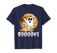 Ladda upp bild till gallerivisning, Booooks! Adorable Ghost Reading Books Halloween T-Shirt 271152
